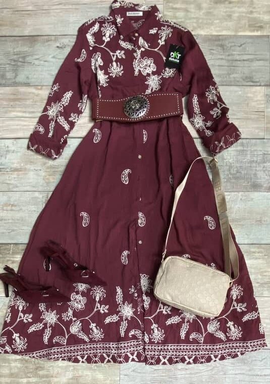 VESTIDO BORDEAUX